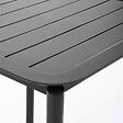 OVIALA - Table carrée de terrasse (70x70cm) noire - Almada - vignette