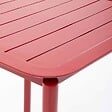 OVIALA - Table carrée de terrasse (70x70cm) rouge foncé - Almada - vignette