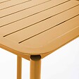 OVIALA - Table carrée de terrasse (70x70cm) jaune moutarde - Almada - vignette