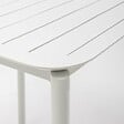 OVIALA - Table carrée de terrasse (70x70cm) blanche - Almada - vignette