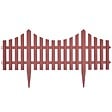 VIDAXL - vidaXL Bordures de pelouse 17 pcs 10 m Marron - vignette