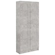 VIDAXL - vidaXL Bibliothèque Gris béton 82,5x30,5x185,5 cm Bois d'ingénierie - vignette
