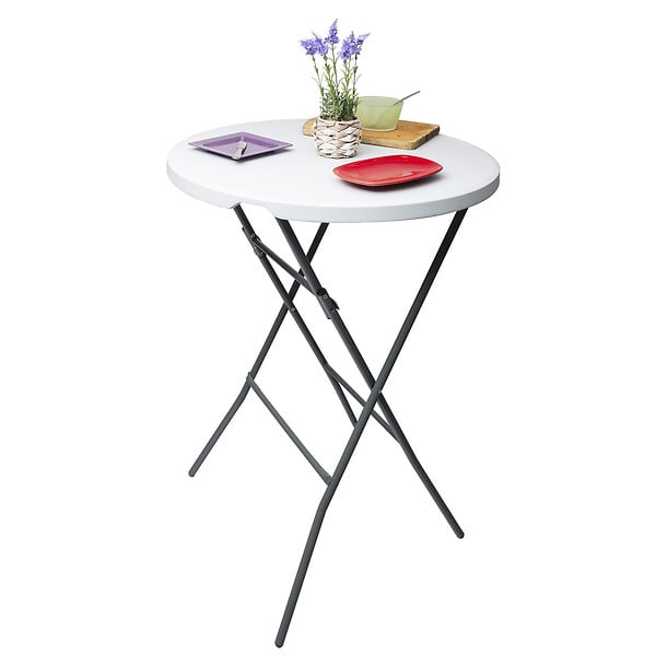 WERKAPRO - Table mange debout pliante   Ø80 x 110cm - large