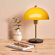CONCEPT USINE - Lampe de table champignon jaune 38cm EDITH - vignette