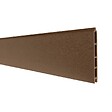 DECKLINEA - Kit Clôture Composite sur Muret RIO Bronze 7,5x1,2m - Bois composite & Aluminium - Poteaux sur Platines Noir - Brise vue - vignette