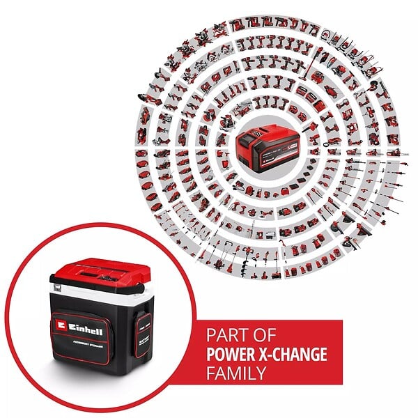 EINHELL - Glacière de chantier sans fil TE-COL 18/27 Li-Solo-sans batterie ni chargeur - large