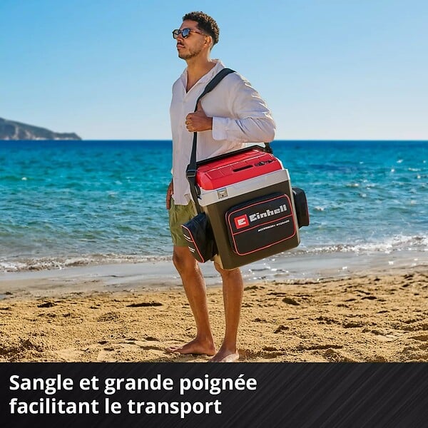EINHELL - Glacière de chantier sans fil TE-COL 18/27 Li-Solo-sans batterie ni chargeur - large