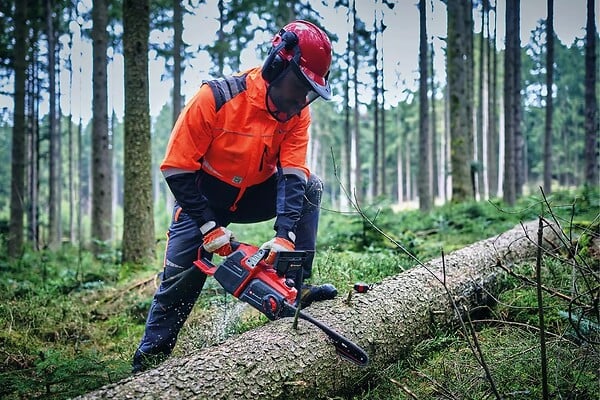 EINHELL - Tronçonneuse sans fil GP-LC 36/40 Li BL-Solo - 36V - brushless - fonctionne avec 2 batteries 18 V- livrée sans batterie ni chargeur - large