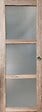 GD MENUISERIES - Porte Coulissante bois Frake Vitrée H204 x L83 cm, Coquilles - vignette
