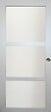 GD MENUISERIES - Porte Coulissante Greyria Gris Clair Vitrée H204 x L93 cm, Coquilles - vignette