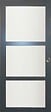 GD MENUISERIES - Porte Coulissante Blakeria Gris Anthr Vitrée H204 x L93 cm, Coquilles - vignette
