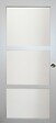 GD MENUISERIES - Porte Coulissante Greyria Gris Clair Vitrée H204 x L83 cm, Coquilles - vignette