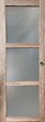 GD MENUISERIES - Porte Coulissante bois Frake Vitrée H204 x L73 cm, Coquilles - vignette
