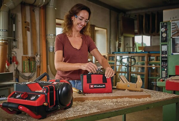 EINHELL - Kit d'air comprimé , 10 pièces avec sac de rangement - large