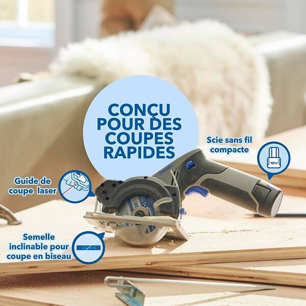 DREMEL - Dremel Scie compacte 12V avec station de sciage - large