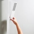 HANSGROHE - Pommeau de douche Pulsify E 100 EcoSmart blanc mat + flexible de douche Designflex 160 cm blanc mat - vignette