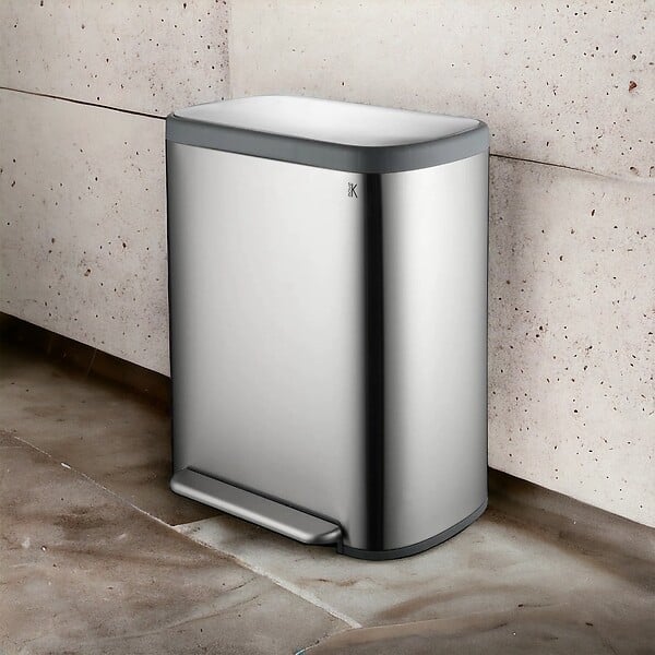 KITCHEN MOVE - Poubelle pédale tri sélectif EMPIRE 60L - large