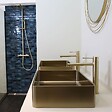 ESSEBAGNO - Luisa mitigeur lavabo haut or brossé - vignette
