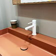 ESSEBAGNO - Luisa mitigeur lavabo bas blanc - vignette