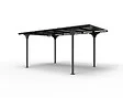 HABRITA - Carport aluminium - Gris anthracite - L.294xP.500cm - vignette