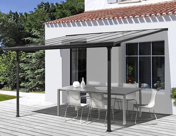 HABRITA - Toit terrasse - Aluminium - Gris anthracite - 9.21m2 - large