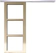 GD MENUISERIES - Porte Coulissante bois Ayous Vitrage transparent H204 x L73 cm, Rail Alu - vignette