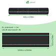 VOUNOT - Toile de paillage contre les mauvaises herbes 50Mx1M Anti-UV 100g/m2 - vignette