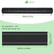 VOUNOT - Toile de paillage contre les mauvaises herbes 50Mx2M Anti-UV 100g/m2 - vignette