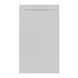SWISS AQUA TECHNOLOGIES - Swiss Aqua Technologies Fusion Receveur de douche 120x80cm en marbre coulé, Gris perle (SATFU12080GRP) - vignette
