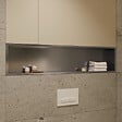 CERAMIA - Timeless Niche de Douche à encastrer, Acier Inoxydable 304, 120x28x10cm, Chrome brossé - vignette