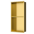 SWISS AQUA TECHNOLOGIES - Swiss Aqua Technologies Niche de Douche à encastrer 60x30x10cm , deux étagères, en inox, Gold (SATAURN6030SBG) - vignette