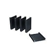 DECKLINEA - Kit Clôture Aluminium Ajourée sur Muret OLINDA Anthracite 5,5x1,2m - Lames ajourées 21x45x1780 mm - Brise Vue - Palissade - vignette