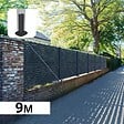 DECKLINEA - Kit Clôture Aluminium Ajourée sur Muret OLINDA Anthracite 9,20x1,2m - Lames ajourées 21x45x1780 mm - Brise Vue - Palissade - vignette