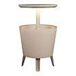 KETER - Keter Cool bar lumineux Glacière lumineuse LED, avec table rétractable, 57x 50 x 50 cm, blanc (231366) - vignette