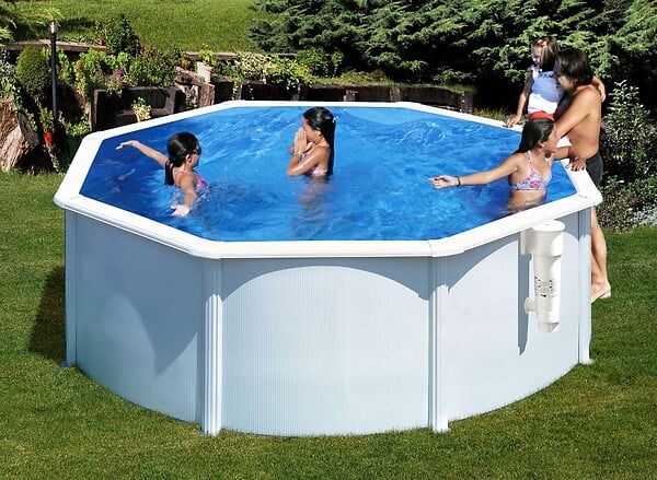 GRE - Piscine acier blanc Bora Bora ronde 3,20 x 1,22 m - Gré - large