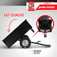 ELEM GARDEN TECHNIC - Remorque pour tracteur tondeuse avec benne basculante - charge max 225kg. - vignette