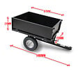 ELEM GARDEN TECHNIC - Remorque pour tracteur tondeuse avec benne basculante - charge max 225kg. - vignette