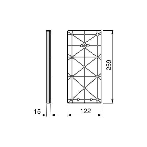 EMUCA - Accessoire latéral pour penderie rabattable pour armoire Sway, Plastique, Titane - large