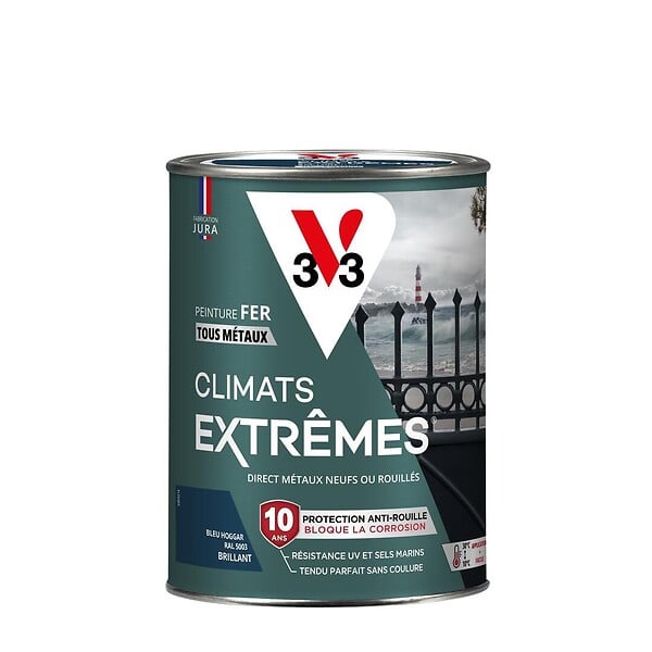 V33 PEINTURE - Peinture fer Climats extremes - Noir - 1.5L - large