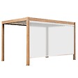 OVIALA - Pergola bioclimatique autoportée motorisée et éclairée 3x4m et 1 store - Kavala - vignette