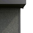 OVIALA - Pergola bioclimatique adossée 3x4m et 3 stores en bois gris - Oia - vignette