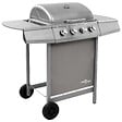 VIDAXL - vidaXL Barbecue gril à gaz avec 4 brûleurs argenté - vignette