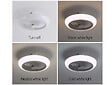 PURLINE - Ventilateur Lampe LED avec grille - vignette
