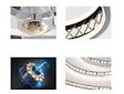 PURLINE - Lampe LED à ventilateur avec détails de finition en corde - vignette