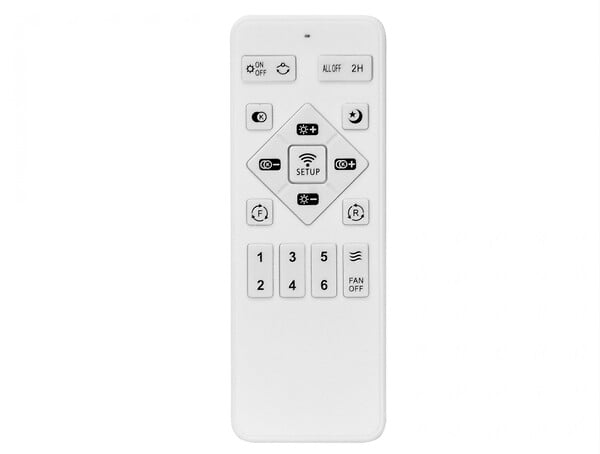 PURLINE - Lampe LED à ventilateur avec détails de finition en corde - large
