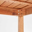 OVIALA - Table bistrot carrée en bois d'eucalyptus - Sete - vignette