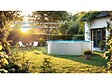 GRE - Kit piscine acier blanc Gré Atlantis ronde 3,70 x 1,32 m + Bâche hiver - vignette