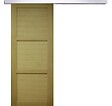 GD MENUISERIES - Porte Coulissante bois Ayous 3 Panneaux H204 x L73 cm, Rail Alu - vignette