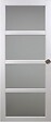 GD MENUISERIES - Porte Coulissante Tana blanc Vitrée H204 x L63 cm, Galandage, kit finition - vignette