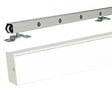 GD MENUISERIES - Porte Coulissante Gris Taupe RAL 7006 Vitrée H204 x L83 cm, rail alu blanc - vignette